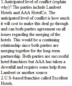 International Lodging Merger